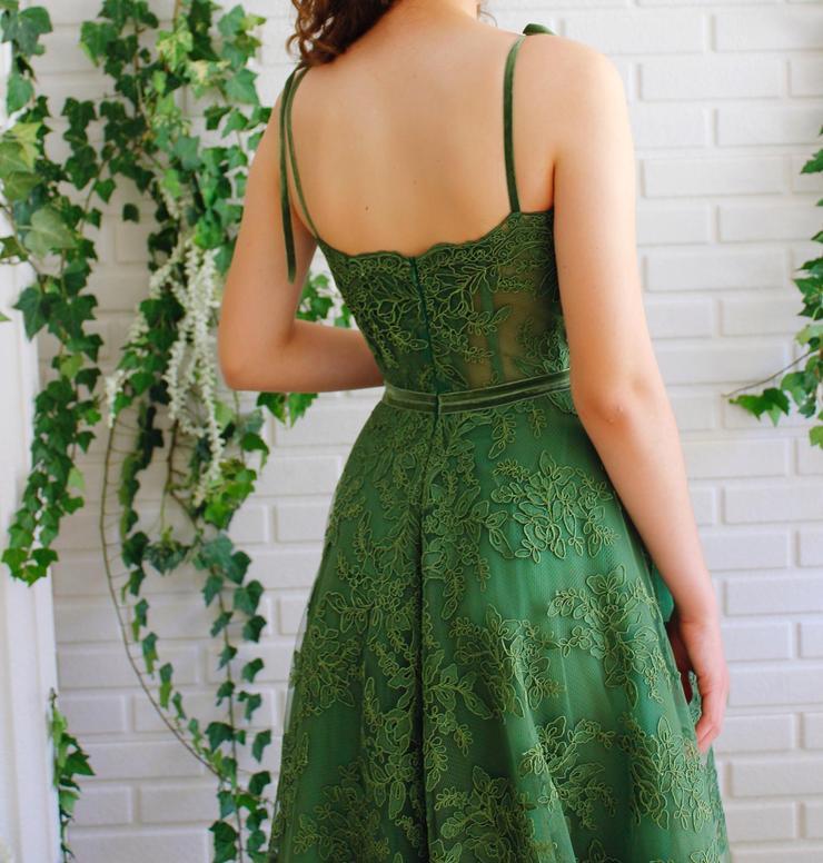dress green lace